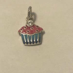Brighton ABC CUPCAKE Charm Silver